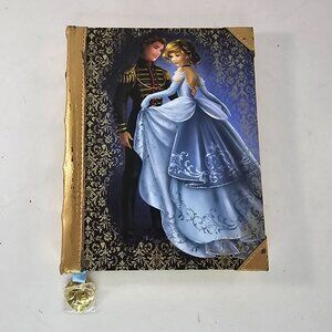 Disney Fairytale Designer Collection Journal With Cinderella & Prince AS IS